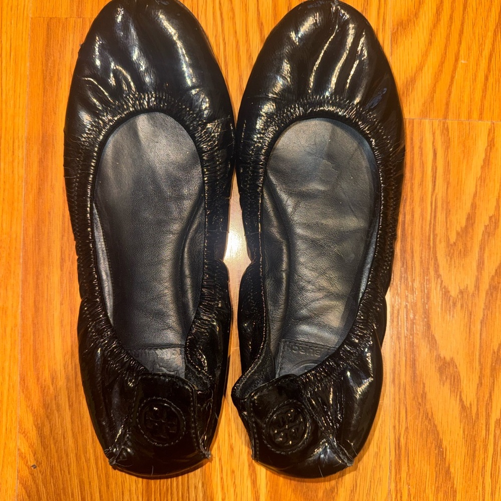 Tory Burch Eddie Flats – Women’s Size 7 – Black – Needs Resole – AS IS